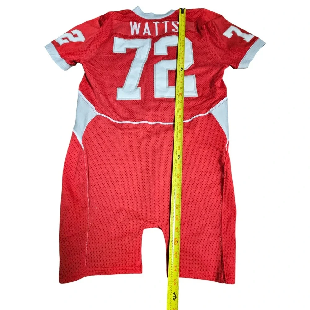Nike‎ Team Briscoe Football Game Jersey Shirt #72 Watts Mens Red Size 2XL